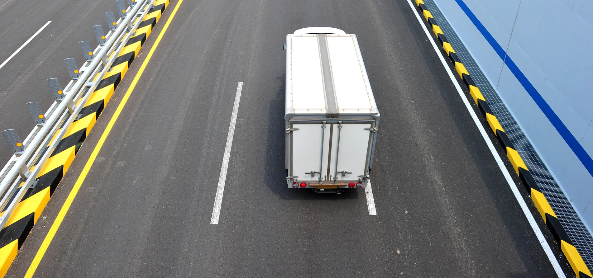 Truck Driving On Highway